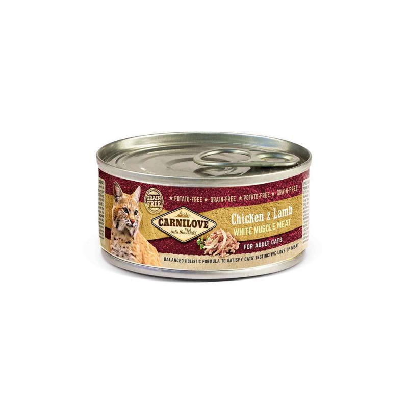 Pâtée pour chat au poulet & agneau 100g