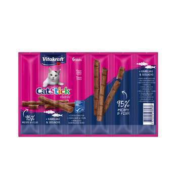 Stick mini colin et cabillaud x6 Chat