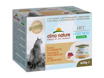 Boite pour chat Pack 4x50 Gr - Hfc Light Meal Thon
