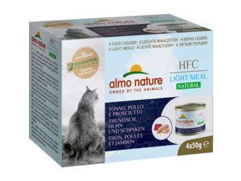 Boite pour chat Pack 4x50 Gr - Hfc Light Meal Thon