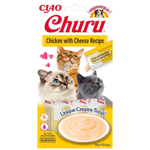 Churu poulet avec recette au fromage pour chat 14g
