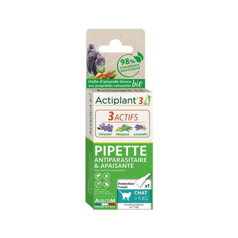 Pipette Actiplant'3 antiparasitaire & apaisante ch
