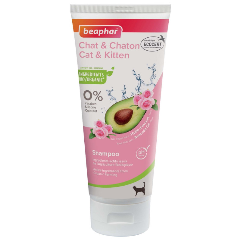 Shampooing Bio pour chat et chaton - 200 ml