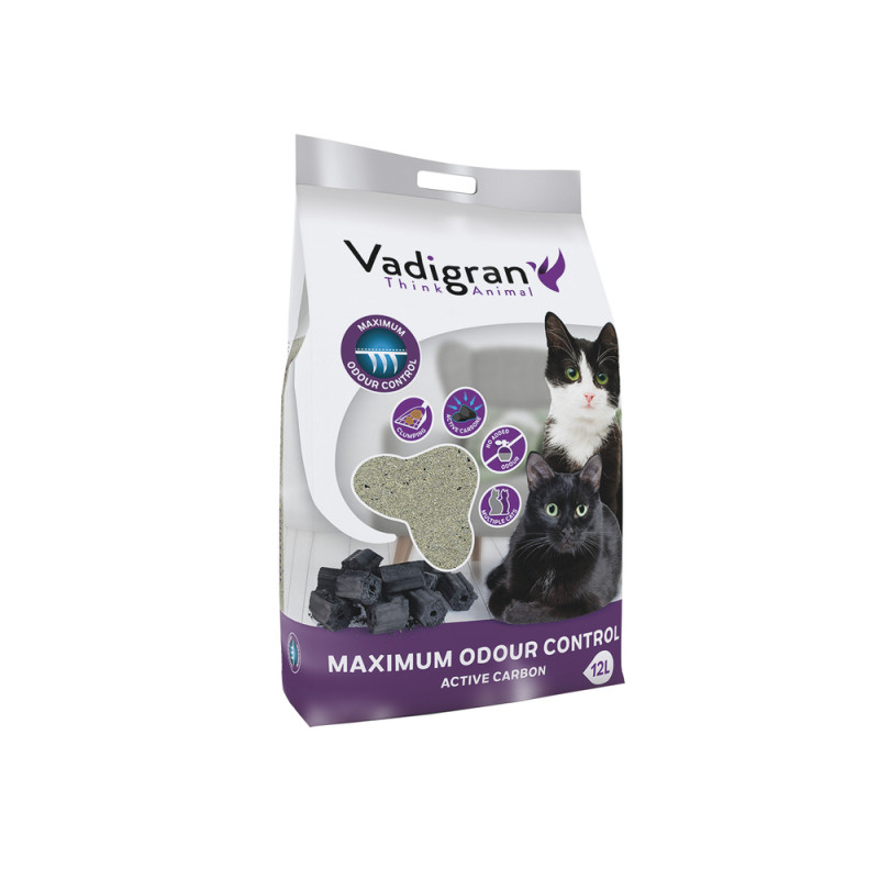 Litière Maximum odour control pour chat 12L
