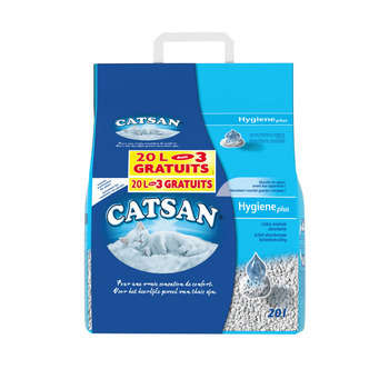 Litière minérale pour chat Hygiène Plus - 20 litre