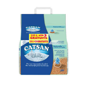 Litière Catsan Naturelle Plus - 20L