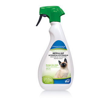 Répulsif intérieur extérieur pour chat : 650 ml
