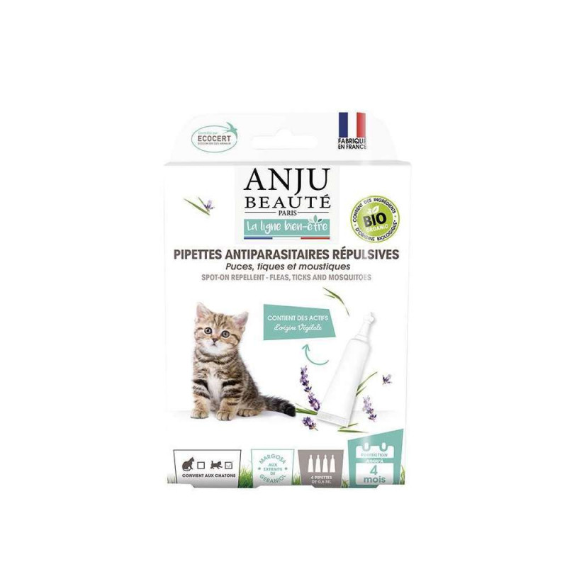 Pipettes Antiparasitaires  Bio x4 Chaton