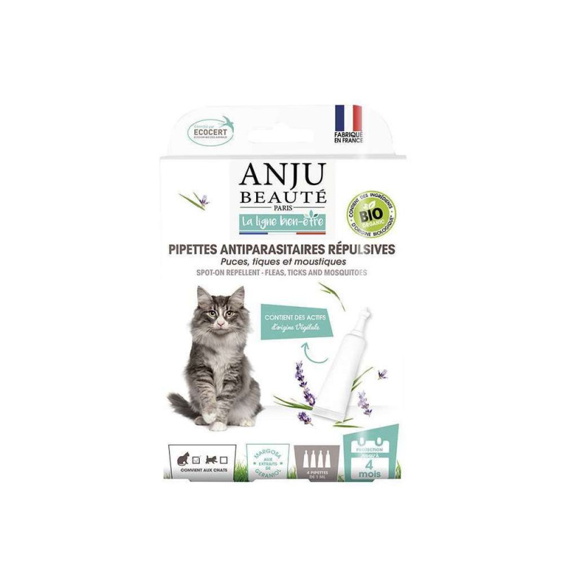 Pipettes Antiparasitaires  Bio x4 Chat