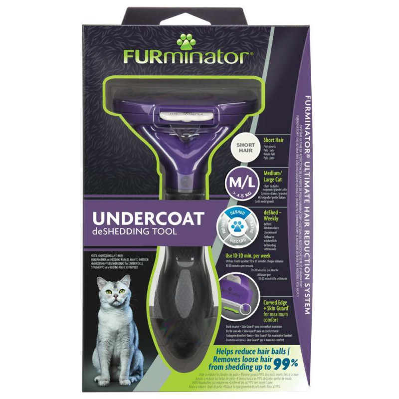 Brosse pour chat Undercoat M/L Poils Courts