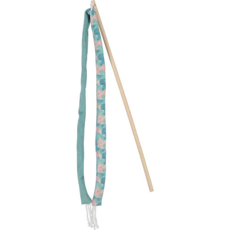 Jouet Ethi'cat pour chat feuille Canne à pêche rub