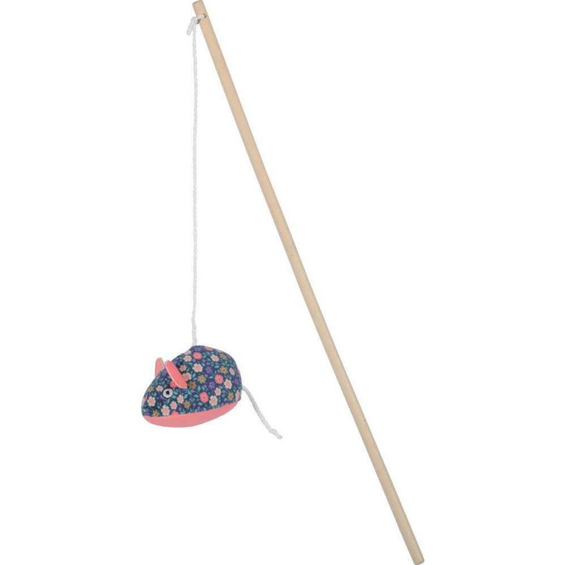 Jouet Ethi'cat pour chat fleur canne à pêche souri
