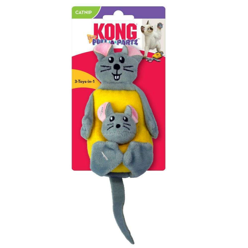 Jouet pour chat KONG Pull-A-Partz Cheezy
