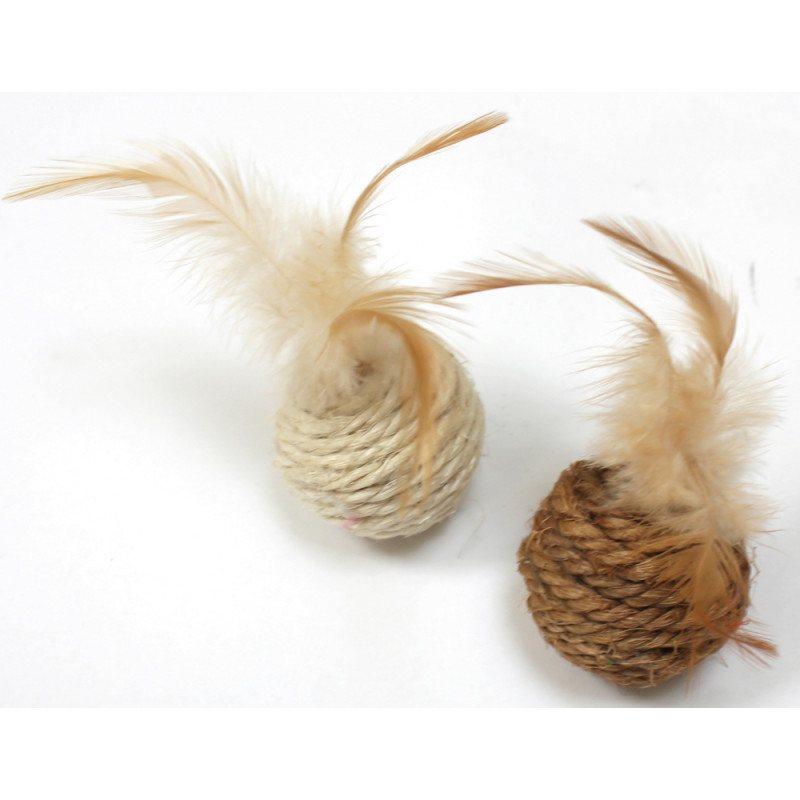 Jouet pour chat balle plume Refill