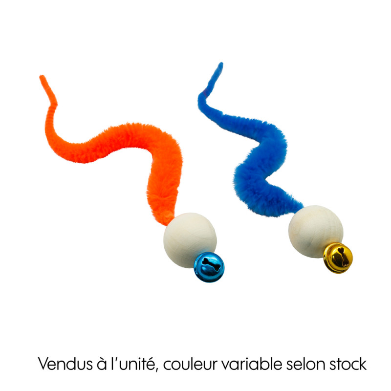 Jouet balle bois et serpentin 2 coloris disponible