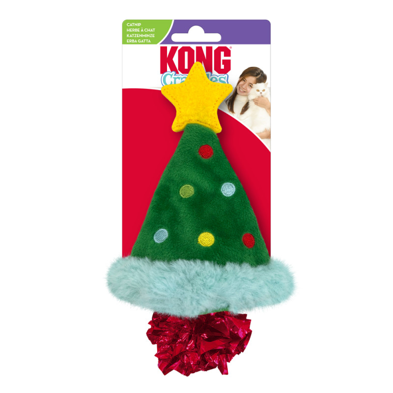 Jouet pour chat Crackles Arbre de Noël avec herbe