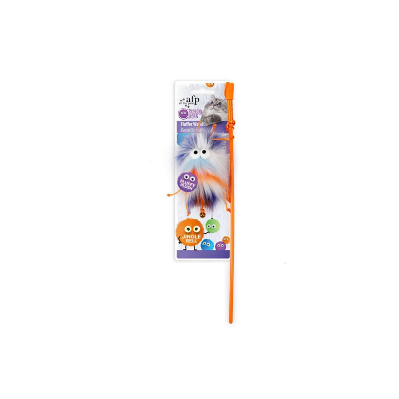 Jouet pour chat, baguette Fluffer orange