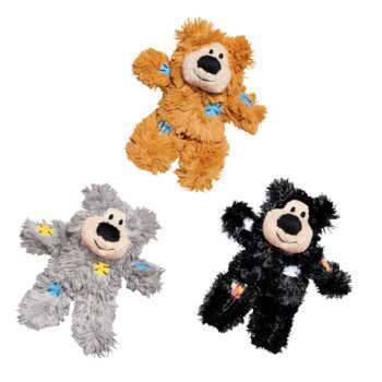 Peluche pour chat KONG Cat Softies Patchwork Bear