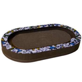 Griffoir ovale papillon : 58,8x33,8x63cm