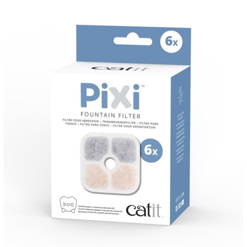 Filtre pour abreuvoir pour chat x6