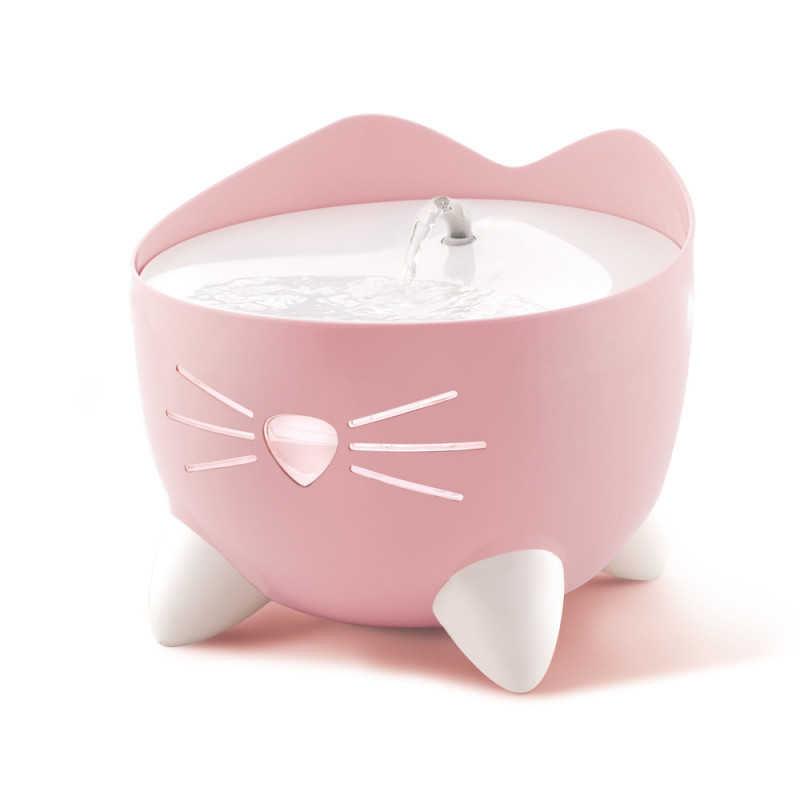 Abreuvoir Pixi pour chat 20x20x17cm rose