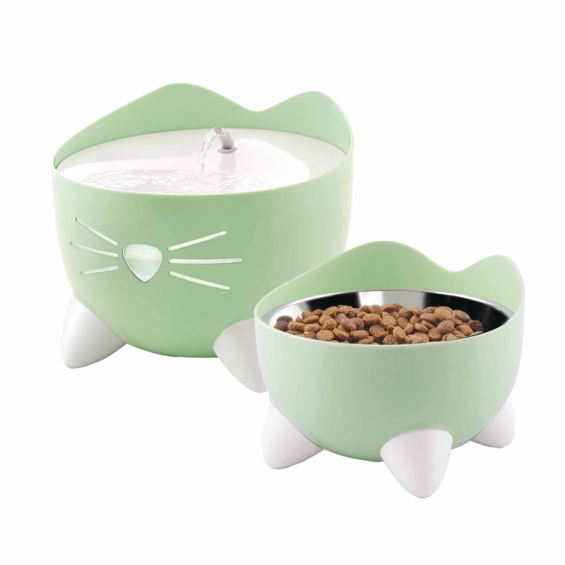 Fontaine à eau combo kit pour chat 2L-200ml-20x20x