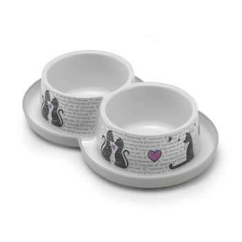 Double gamelles chat : 2 x 350ml