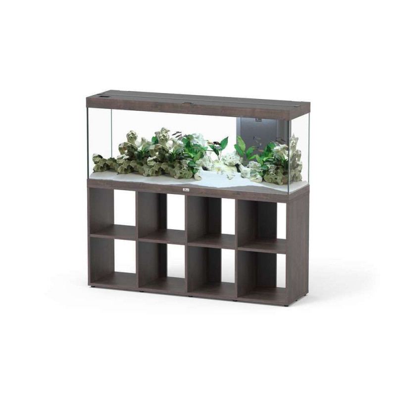 Aquarium avec meuble LED Splendid 150 chêne brun -