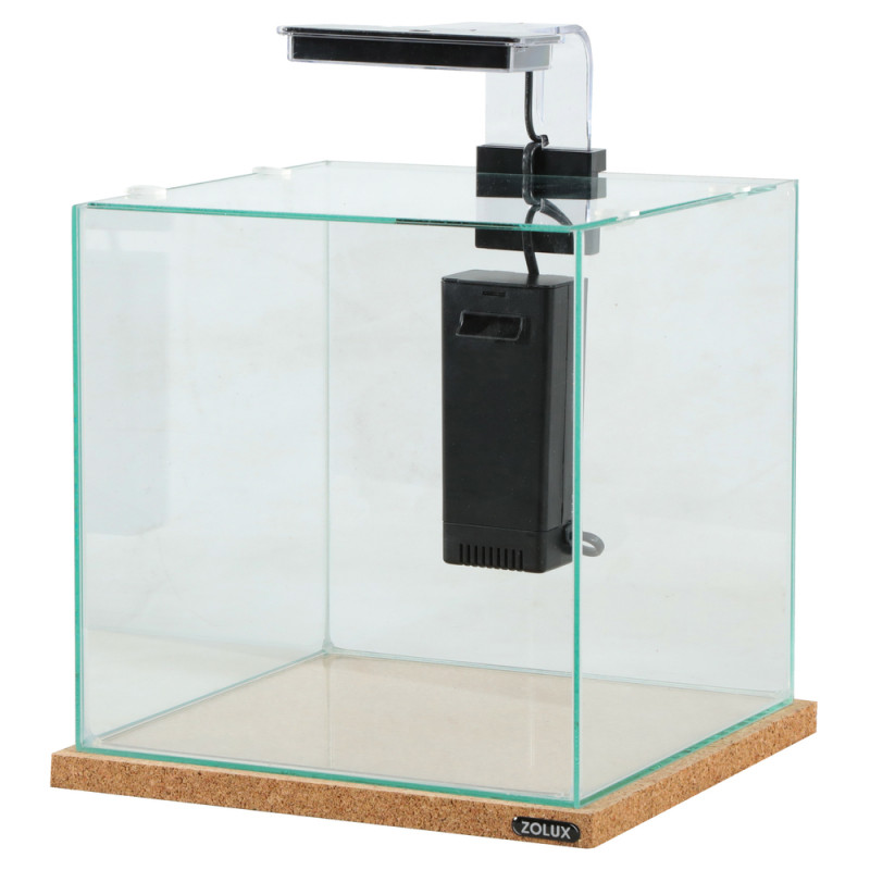 Aquarium Betta Kub noir 15. 6 litres - L. 27 x P.