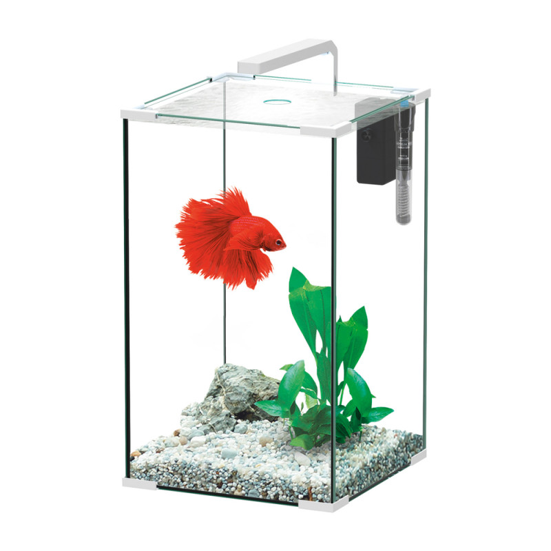 Aquarium ALYA LED équipé blanc 45 litres - L. 30,5