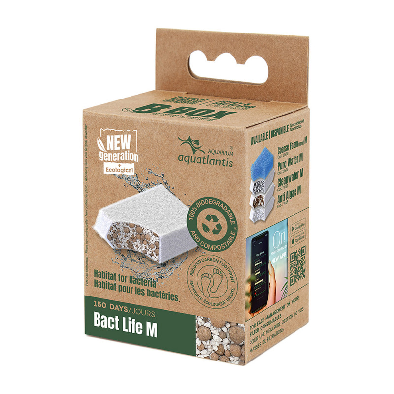 Masse de filtration pour aquarium B-Box Bact Life,