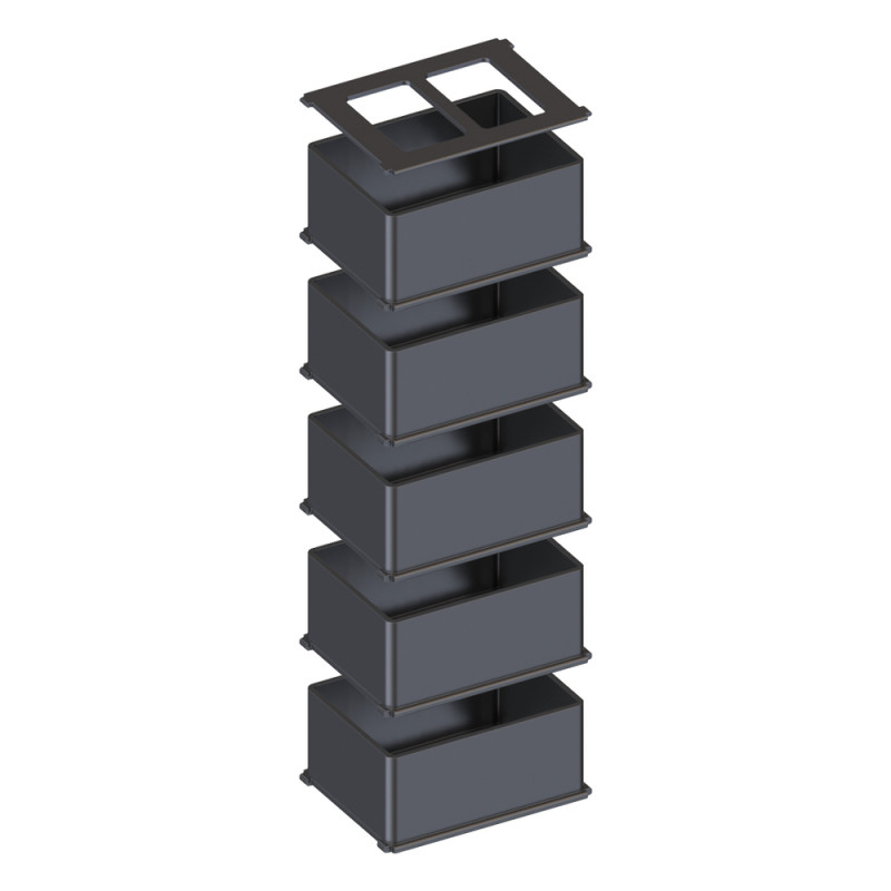 Kit 5 gobelets modulaires pour Mini Biobox - taill