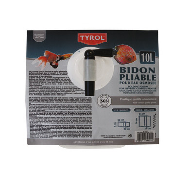 Bidon pour eau osmosee Tyrol : pliable 10L