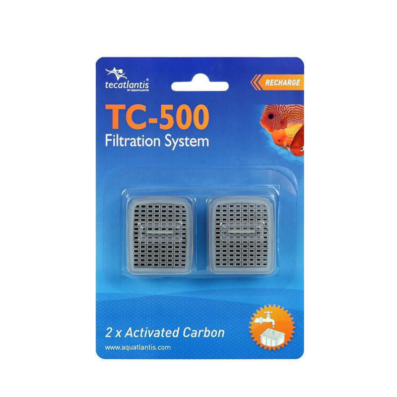 2 Mousses de rechange Charbon pour Filtre TC-500 -