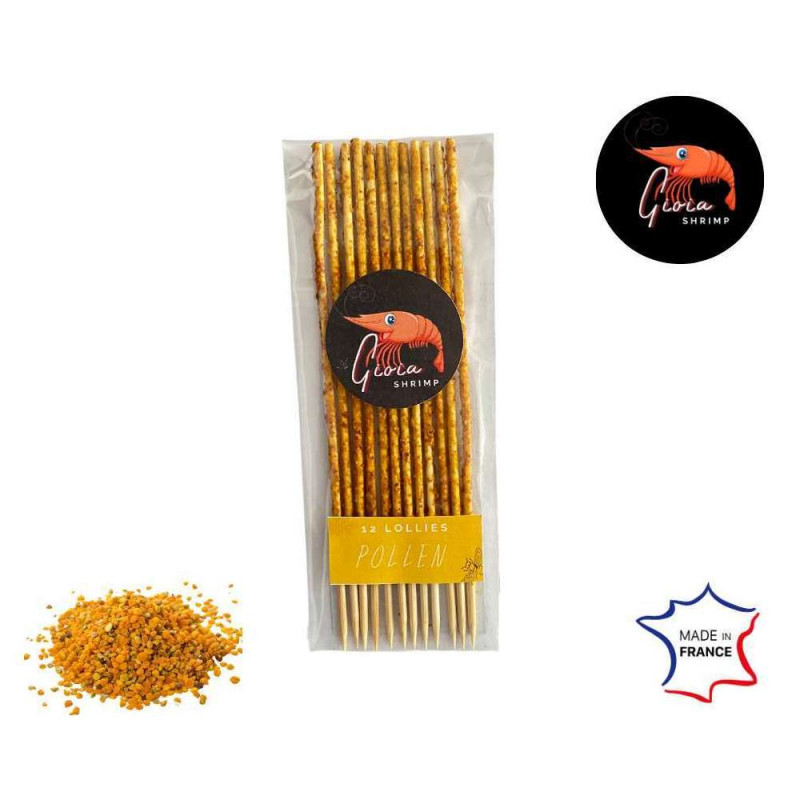 12 Lollies pollen pour crevettes d'aquarium