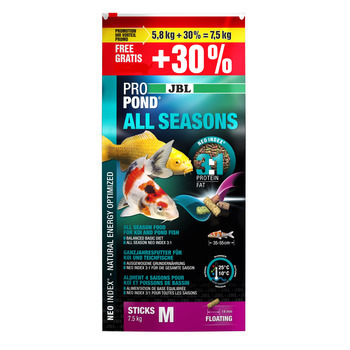 Nourriture poisson All Seasons M : 5,8kg +30% offe