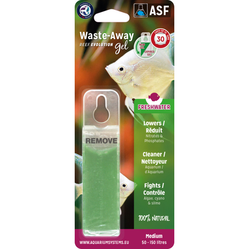 Gel Waste-Away pour aquarium jusqu'à 150 litres M