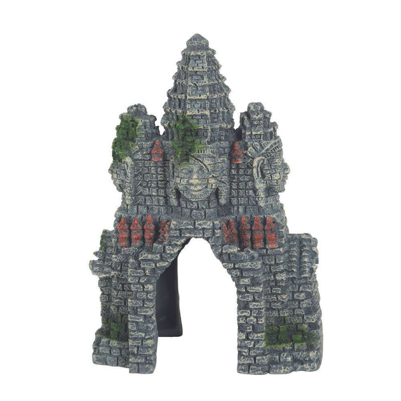 Temple Asie : résine, 12cm