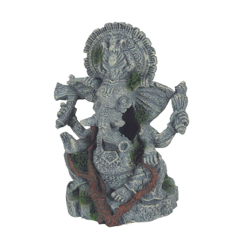 Statue aquarium Ganesh : résine, H.11,3cm