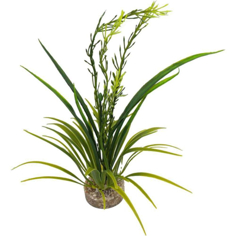 Plante artificielle pour aquarium H26cm