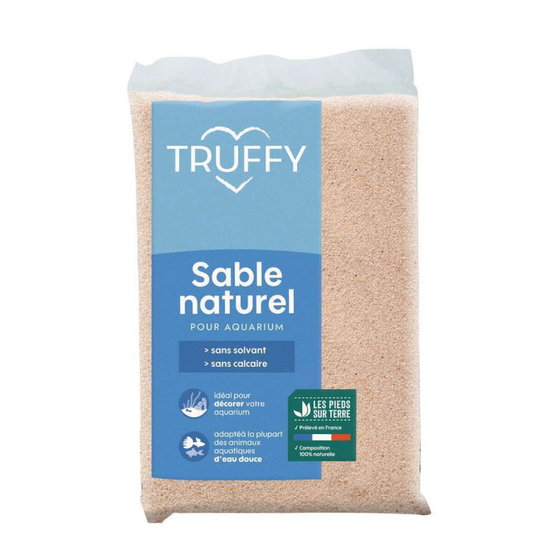 Sable naturel pour aquarium blanc fin 5kg