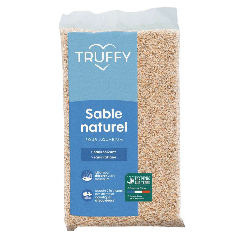 Sable naturel pour aquarium d'eau douce Truffy bla