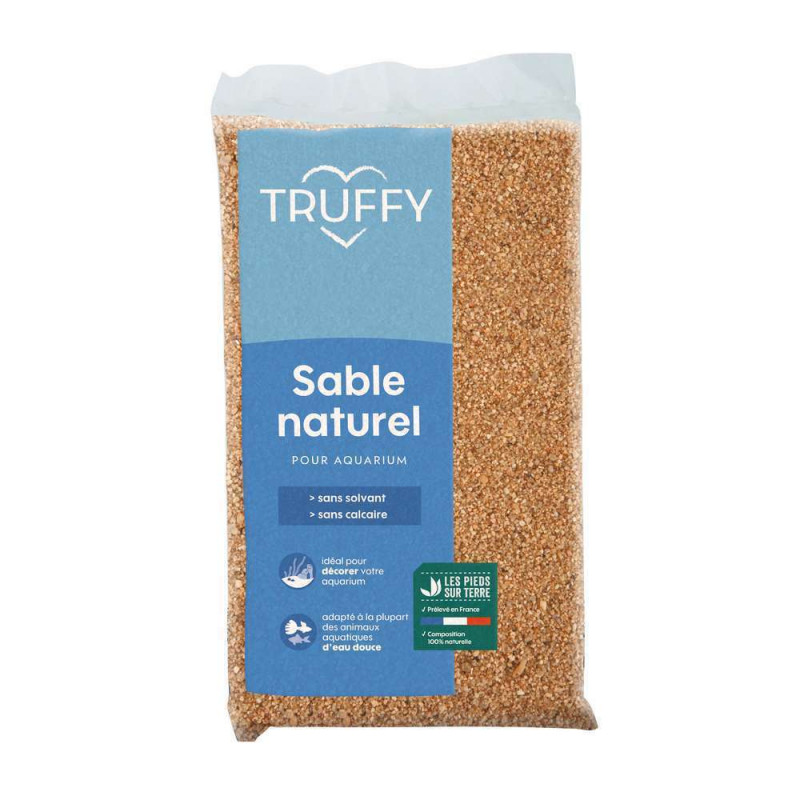 Sable naturel de rivière pour aquarium d'eau douce