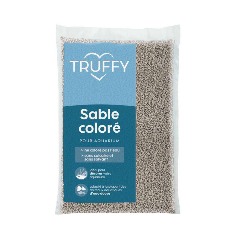 Sable coloré pour aquarium gris 5Kg