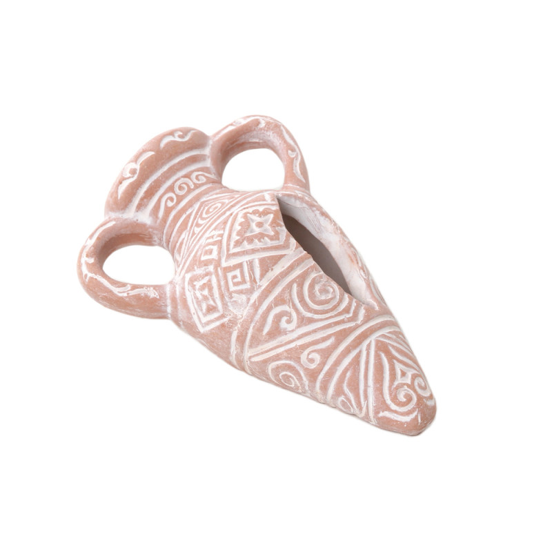 Décoration Amphore Etnik pour aquarium 14 cm