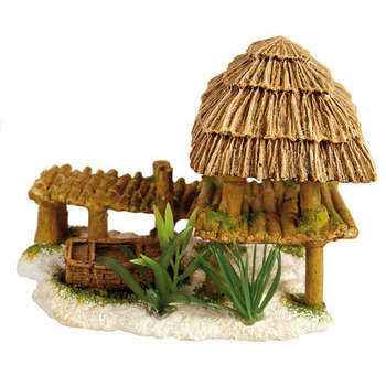 Décor ponton bambou Nano pour aquarium