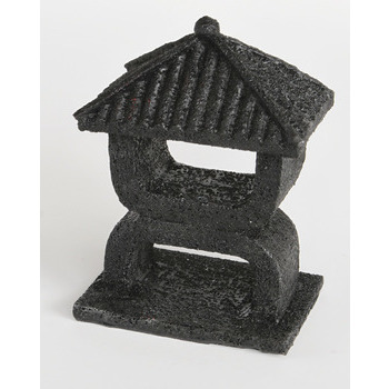 Déco mini temple noire H. 10 cm