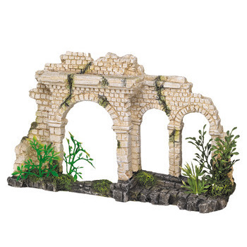 Décoration pont trois arches : 25x6,5x15cm