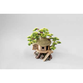 Décoration d'aquarium bonsai house : L20xl15,5xH20
