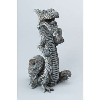 Déco d'aquarium dragon : L.11xl.13xh.21cm